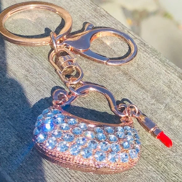 New Lipstick keychain bag charm bling - Picture 2 of 5